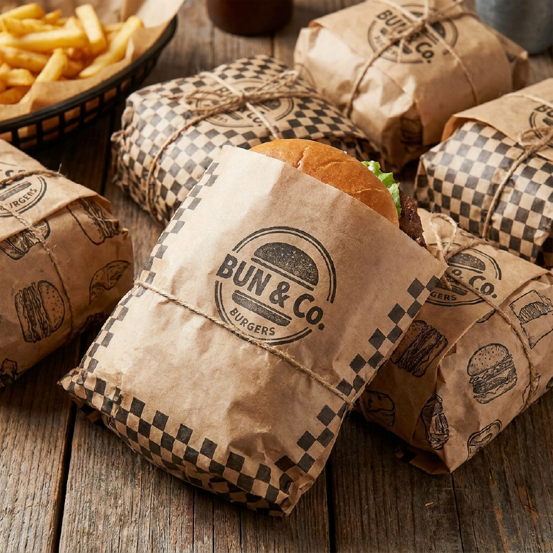 Custom Hamburger Wrapping Paper
