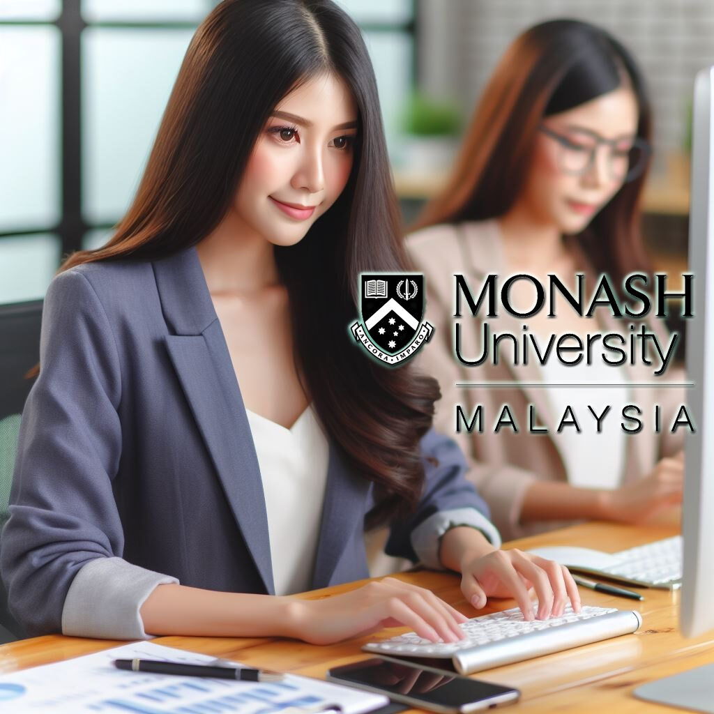 digital marketing graduates from Monash University Malaysia working (illustration purpose)