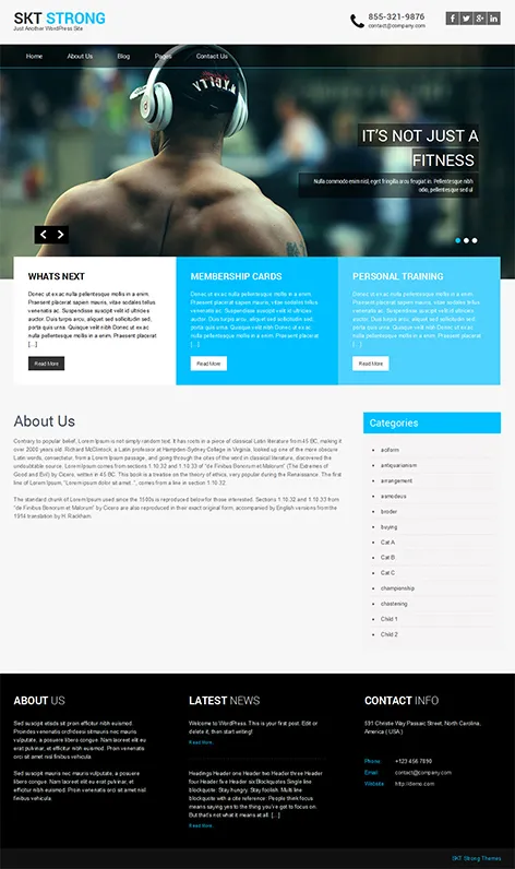 responsove corporate wordpress theme